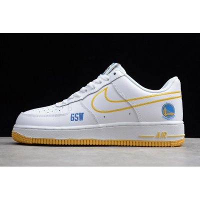 Nike Erkek Air Force 1 '07 Txt Beyaz / Kraliyet Mavisi / Sarı Kaykay Ayakkabı Türkiye - G9ZGGUXO